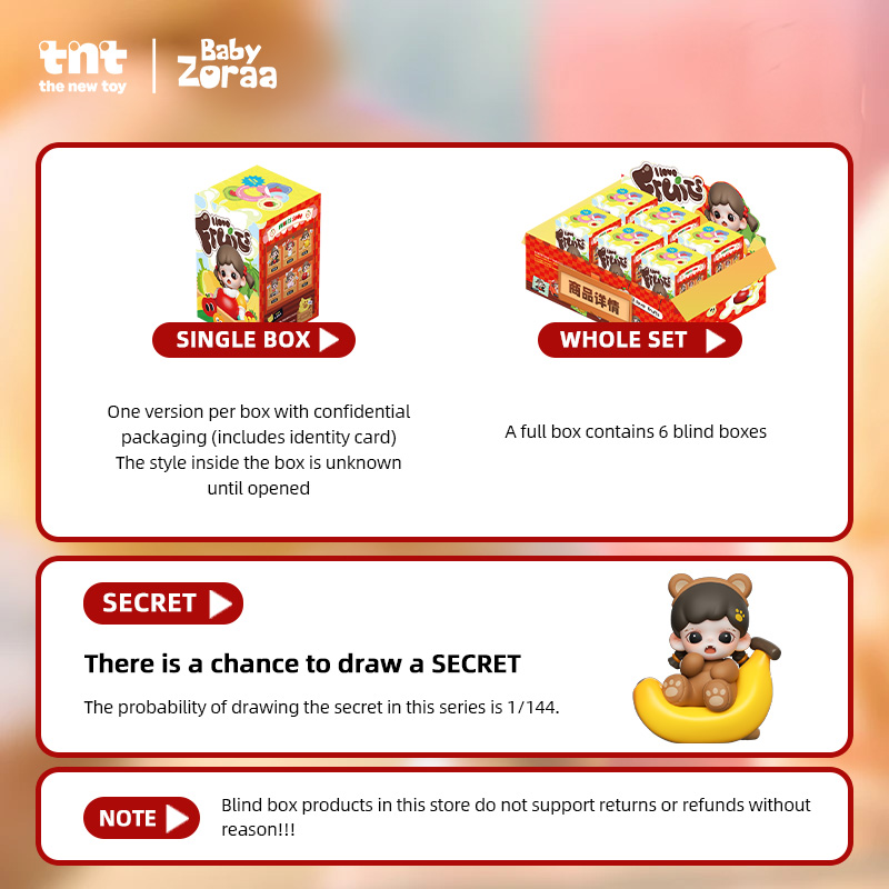 Baby Zoraa·mini系列盲盒·我爱吃果果 - 3